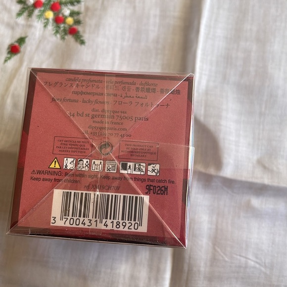 Diptyque Lucky Flowers Flora Fortuna Small Holiday Candle 2.4 oz New Sealed Box - Picture 9 of 9